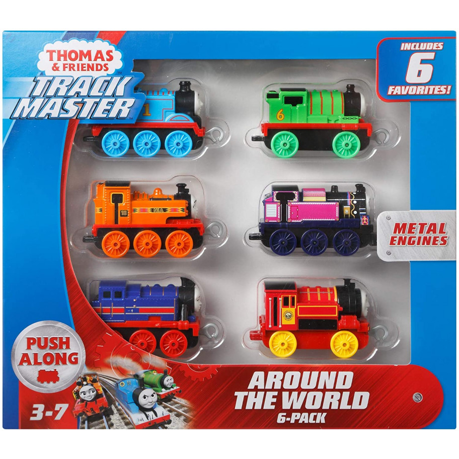 Набор из 6 Поездов Томас и Друзья Вокруг Света Thomas & Friends TrackMaster Fisher-Price GKW16