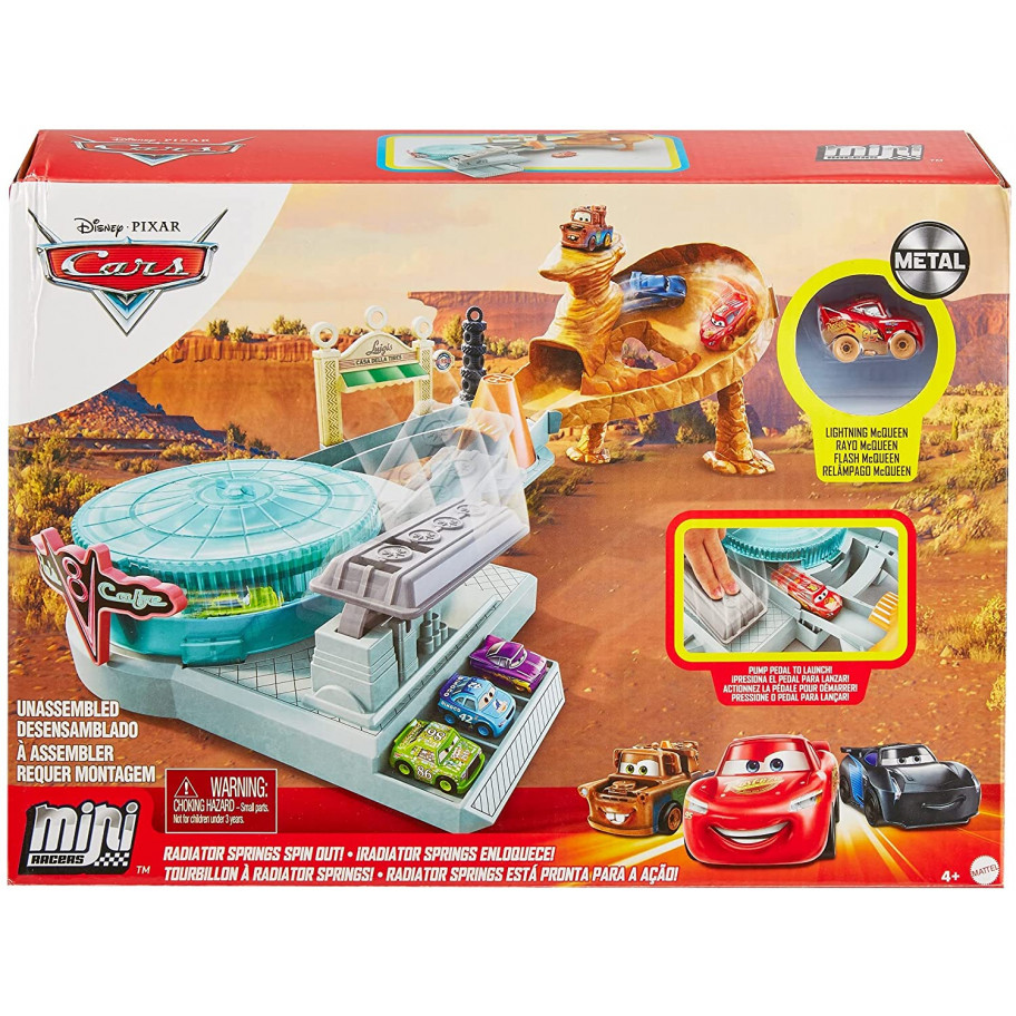 Трек Дисней Тачки Опасная Трасса Disney Pixar Cars Radiator Springs Spin Out Mattel GTK92