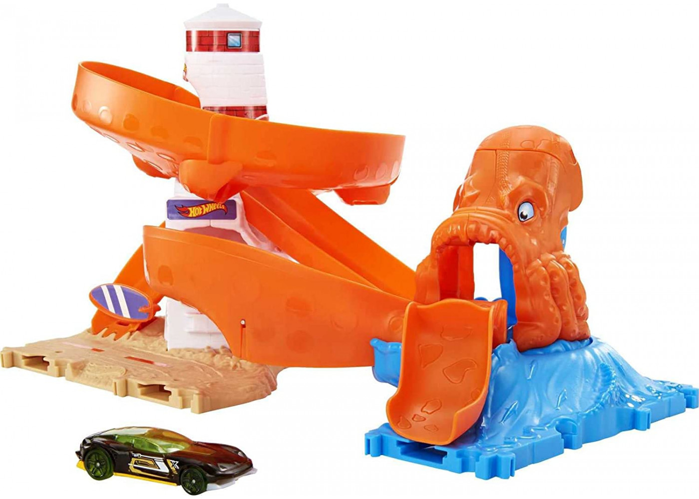 Трек Хот Вилс Сити Атака Осьминога Hot Wheels City Octopus Invasion Attack Mattel HDR31