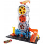Трек Хот Вилс Трюки на Шиномонтаже Hot Wheels City Super Twist Tire Shop Mattel HDP02