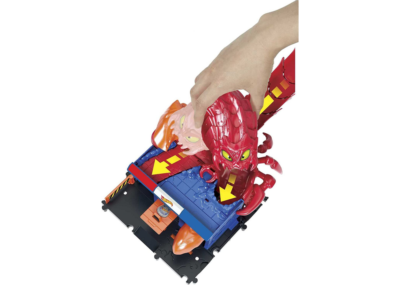 Трек Хот Вилс Атака Скорпиона на Полицейский Участок Hot Wheels City Scorpion Flex Attack Mattel HDR32