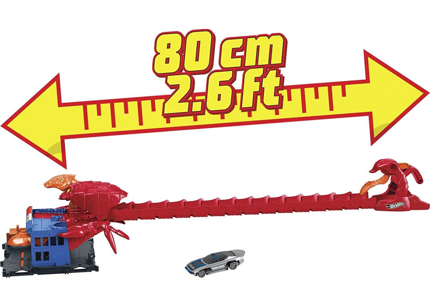 Трек Хот Вилс Атака Скорпиона на Полицейский Участок Hot Wheels City Scorpion Flex Attack Mattel HDR32