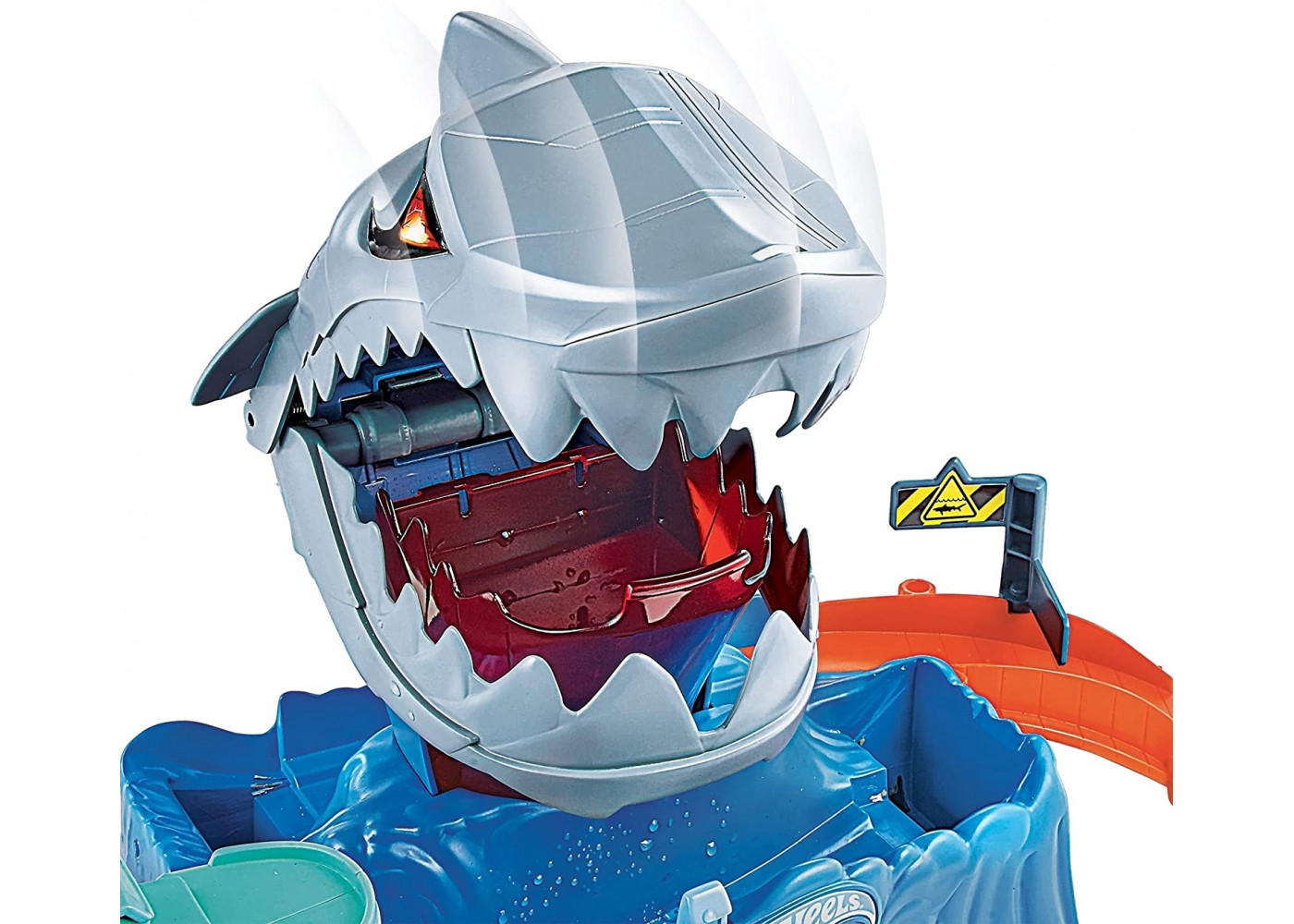 Трек Хот Вилс Измени Цвет Голодная Акула-Робот Hot Wheels City Color Changing Robot Shark Mattel GJL12