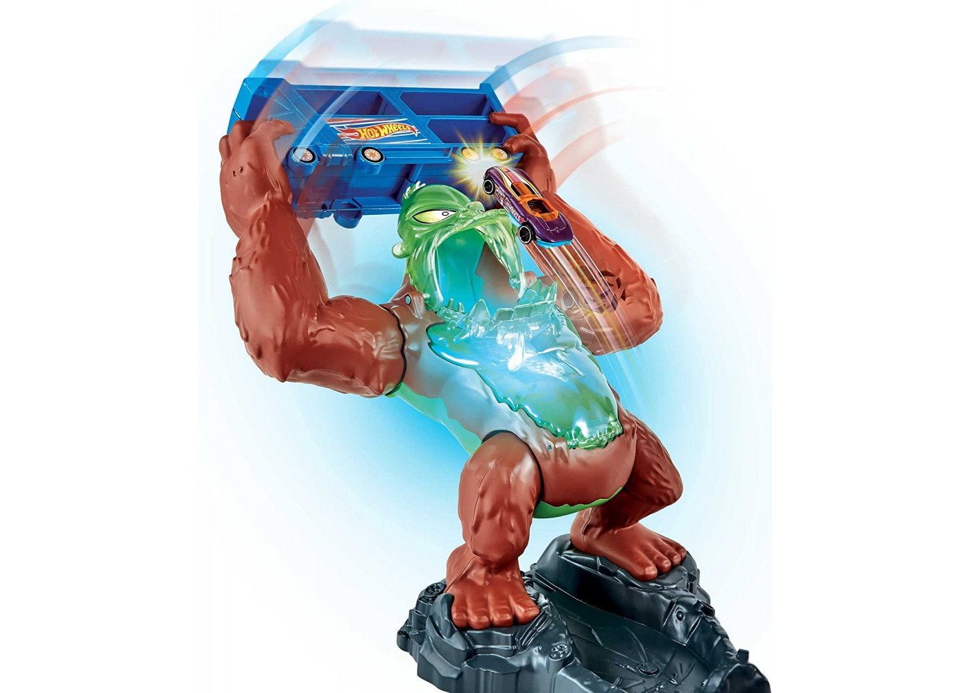 Трек Хот Вилс Атака Токсичной Гориллы на Заправку Hot Wheels Toxic Gorilla Slam Gas Station Mattel HBY95