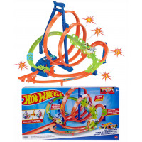 Моторизованный Трек Хот Вилс Гигантская Петля Безумные Столкновения Hot Wheels Epic Crash Dash Mattel HTP55