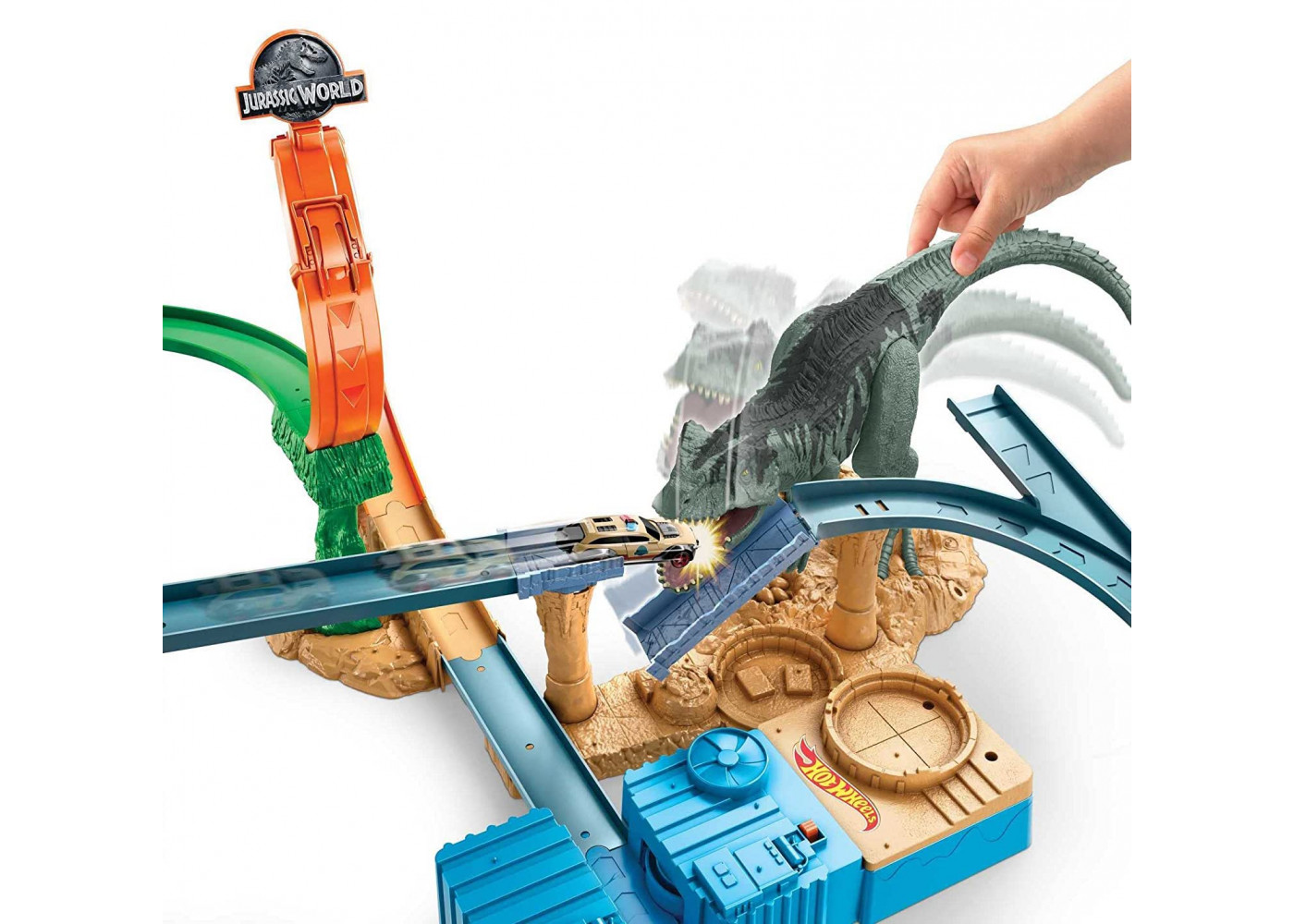 Трек Хот Вилс Доминион Мир Юрского Периода Hot Wheels Jurassic World Dominion Mattel HJC53