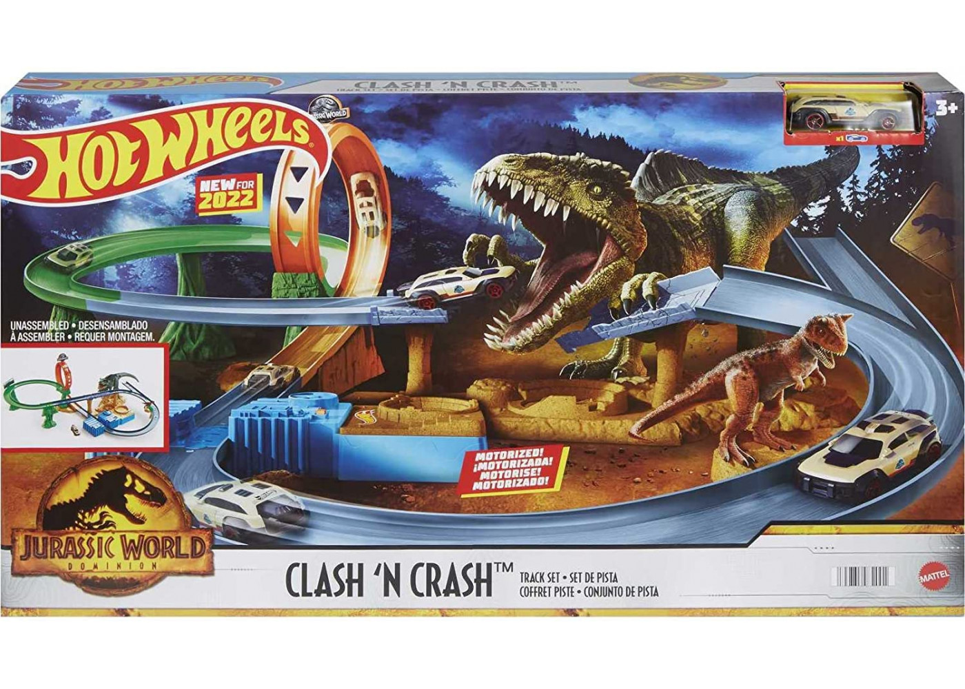 Трек Хот Вилс Доминион Мир Юрского Периода Hot Wheels Jurassic World Dominion Mattel HJC53