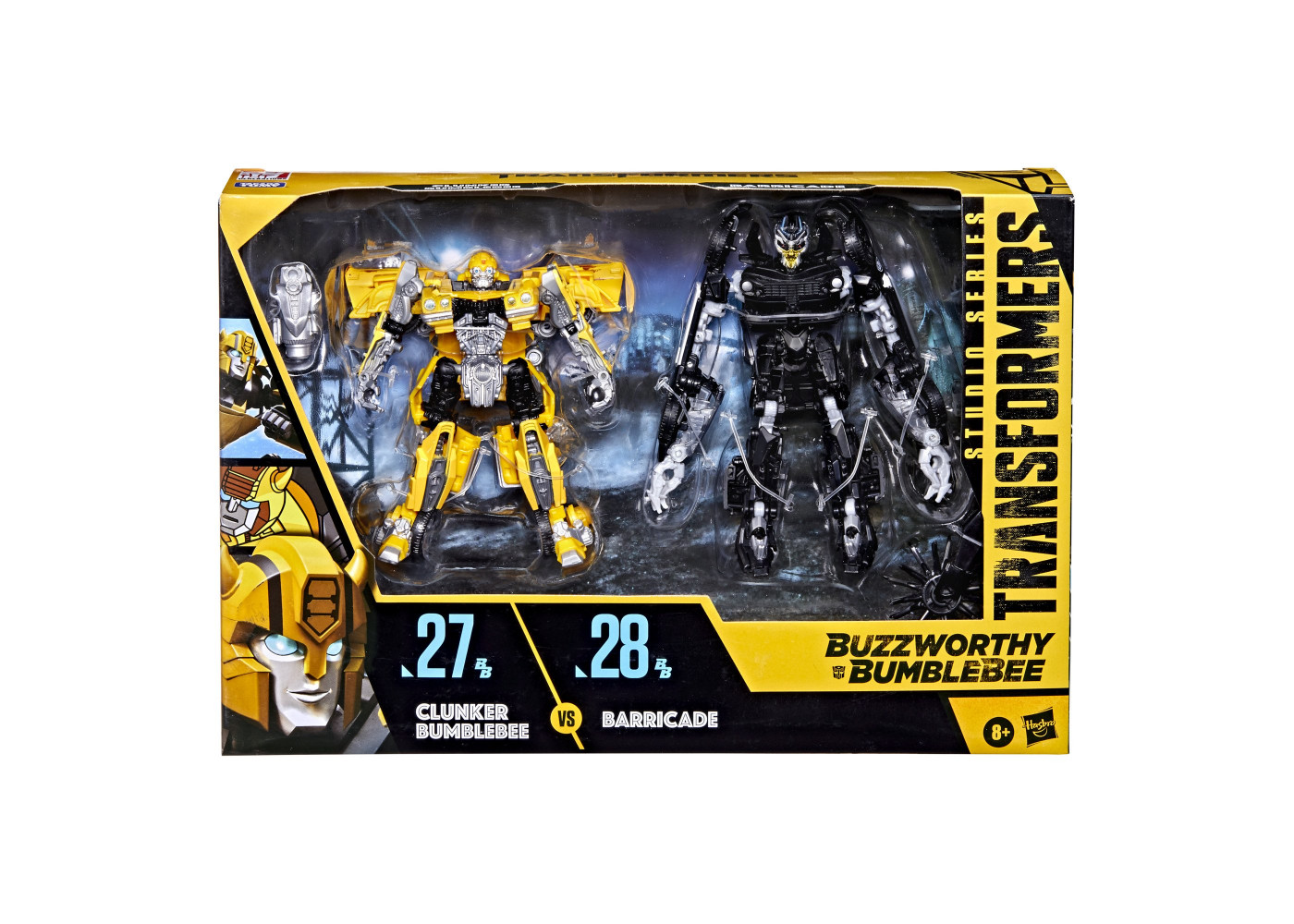 Трансформер Бамблби Шевроле и Баррикад Полицейская Машина Transformers Studio Series 27BB Clunker Bumblebee vs. 28BB Barricade Hasbro F1993