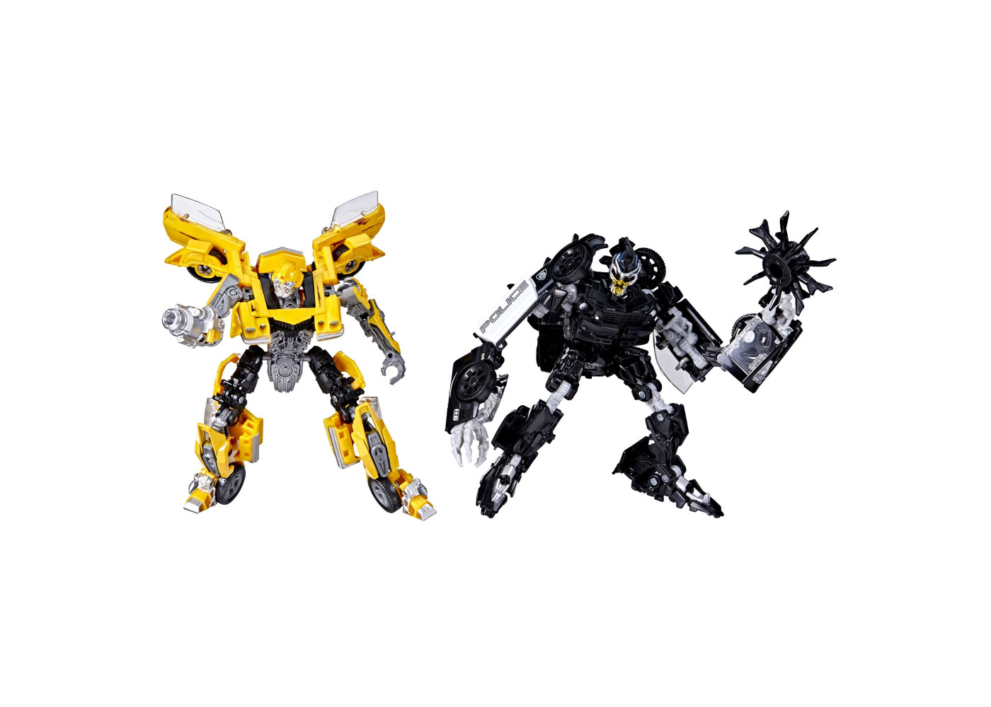Трансформер Бамблби Шевроле и Баррикад Полицейская Машина Transformers Studio Series 27BB Clunker Bumblebee vs. 28BB Barricade Hasbro F1993