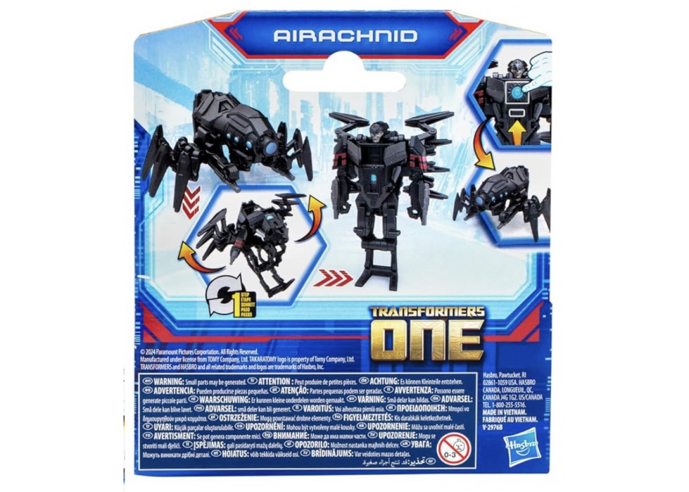 Трансформер Айронхайд 10 см Змінює Шестерні Transformers One Cog Changer Airachnid Hasbro F9385