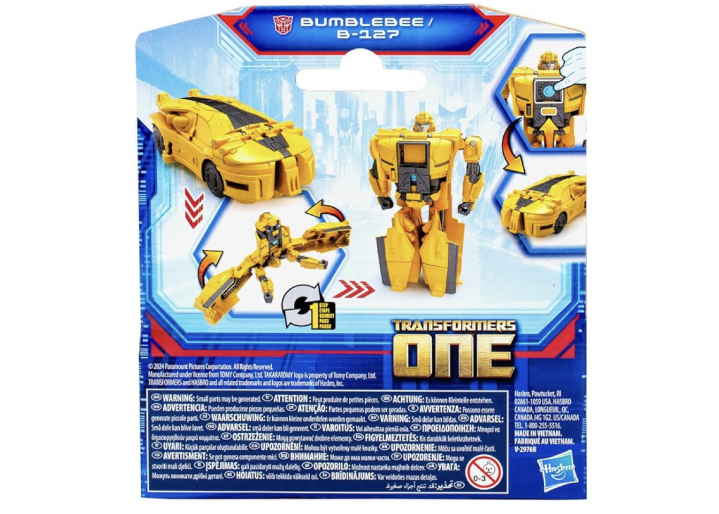 Трансформер Бамблбі B-127 10 см Transformers One Bumblebee Hasbro F9383