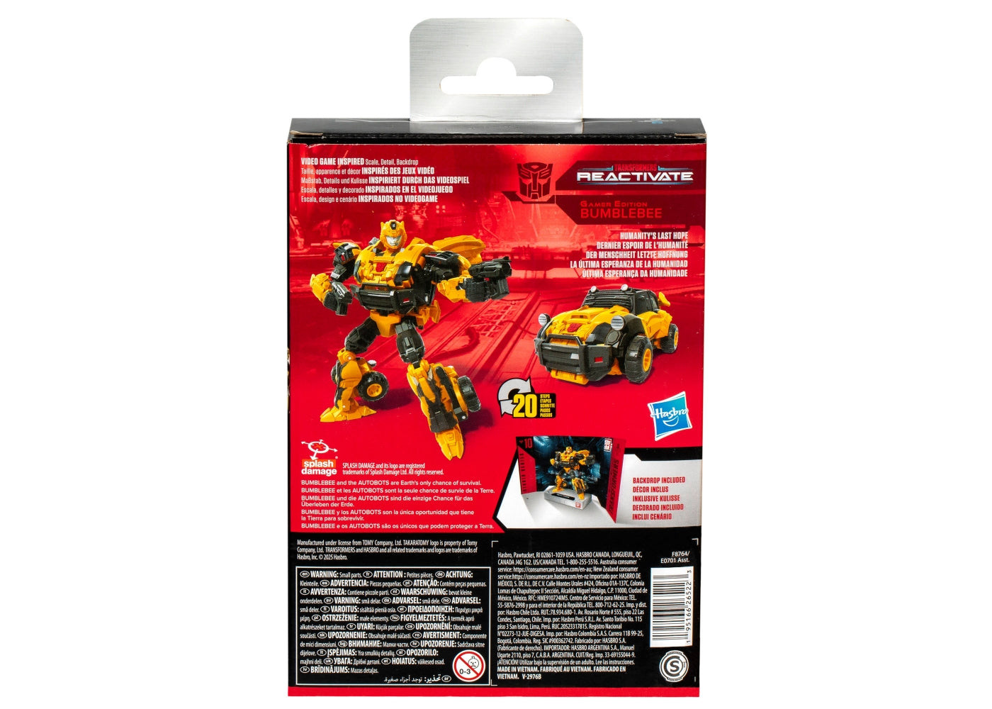 Трансформер Бамблби Transformers Studio Series Deluxe Reactivate 10 Bumblebee Hasbro F8764