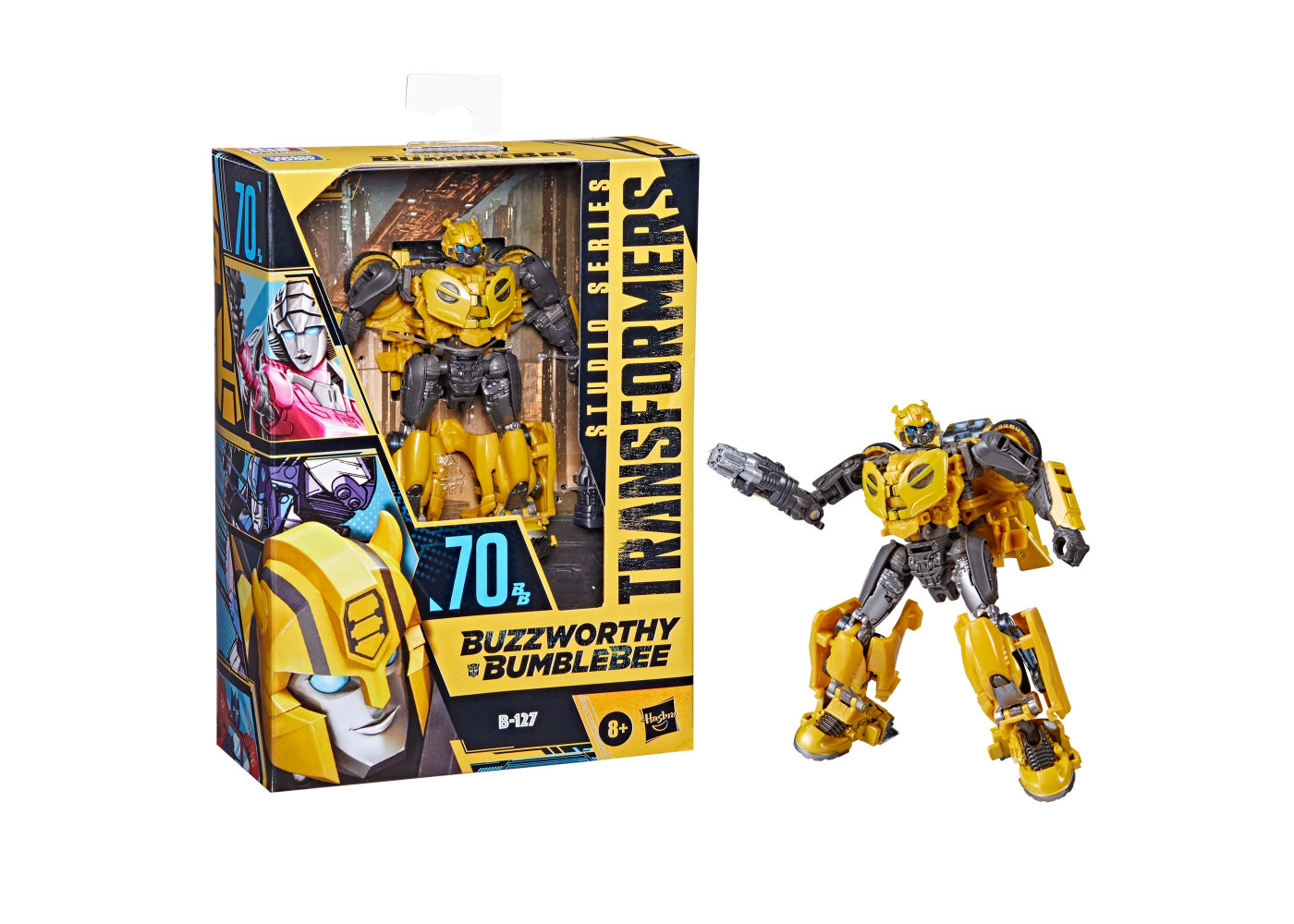 Трансформер Бамблбі В-127 Transformers Buzzworthy Bumblebee Studio Series Deluxe Class 70BB Hasbro F5470