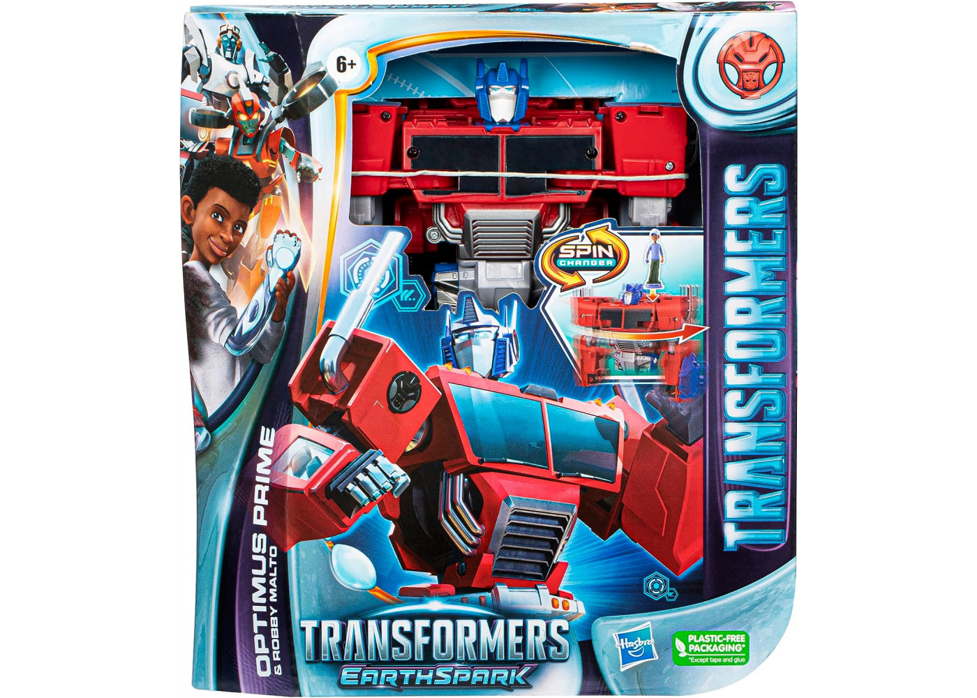 Трансформер Оптімус Прайм та Роббі Мальто EarthSpark Transformers Optimus Prime & Robby Malto Hasbro F7663