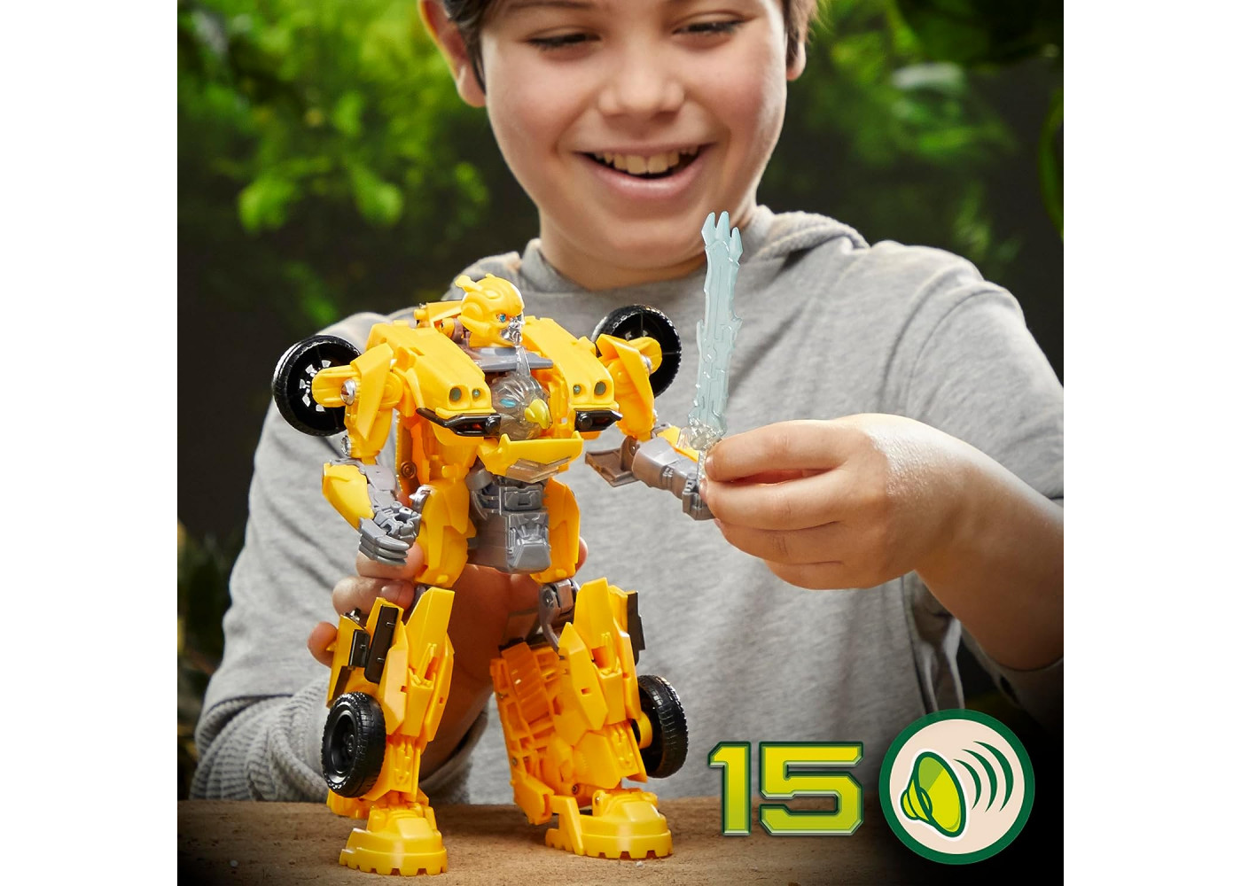 Трансформер Бамблби 25 см Огни и Звуки Transformers Rise of The Beasts Bumblebee Hasbro F4055