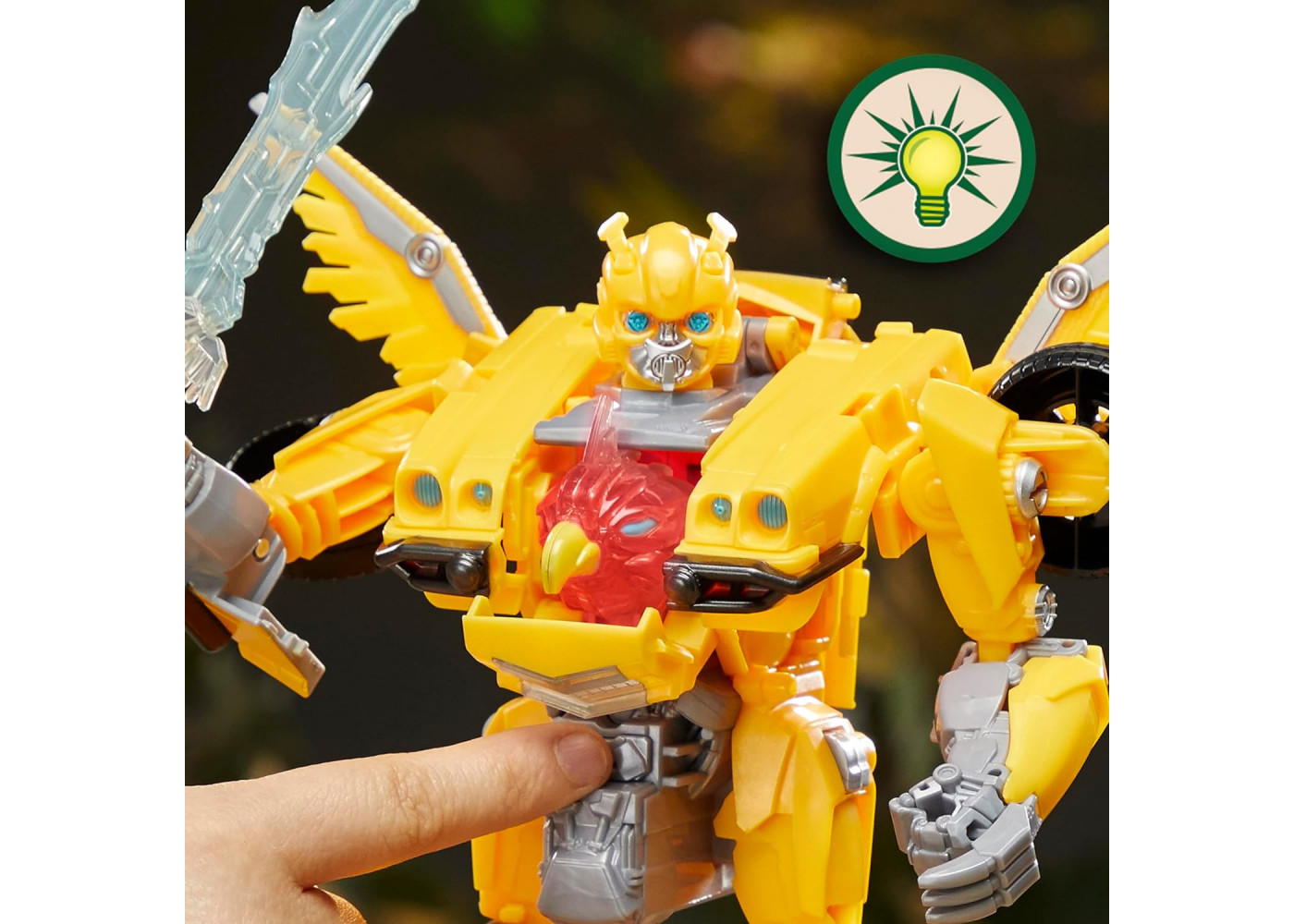 Трансформер Бамблби 25 см Огни и Звуки Transformers Rise of The Beasts Bumblebee Hasbro F4055