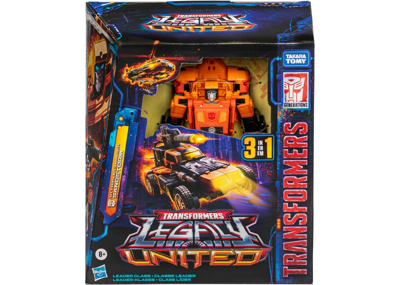 Трансформер Сандсторм Вертолет Песчаная Буря G1 Triple Changer Sandstorm Hasbro F8551