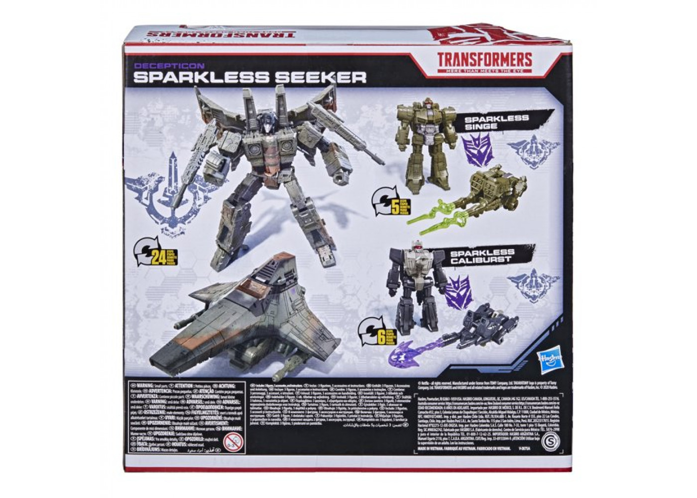 Трансформер Искрящийся Искатель с Десептиконами Война за Кибертрон Transformers  Sparkless Seeker Hasbro F0975