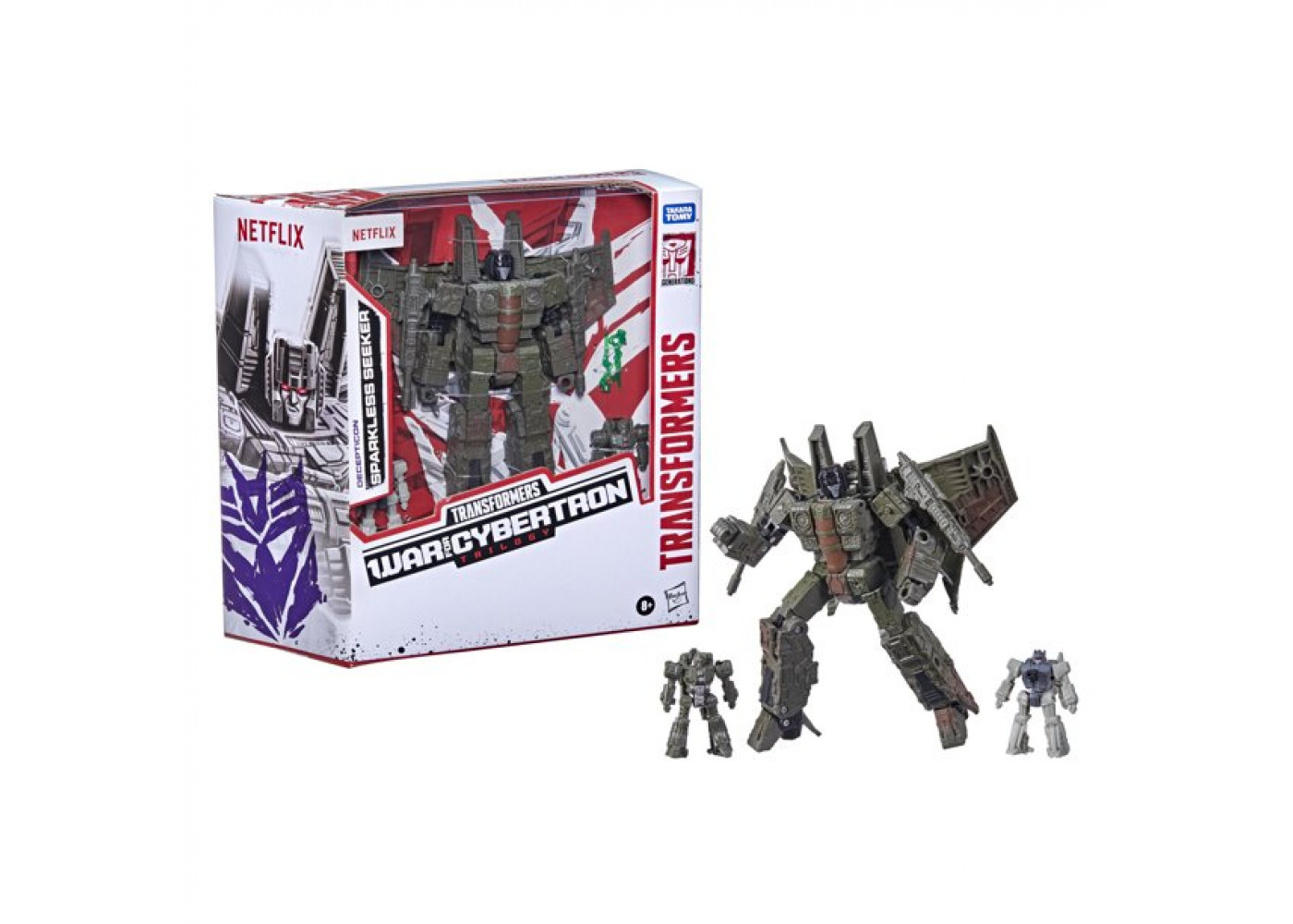 Трансформер Искрящийся Искатель с Десептиконами Война за Кибертрон Transformers  Sparkless Seeker Hasbro F0975