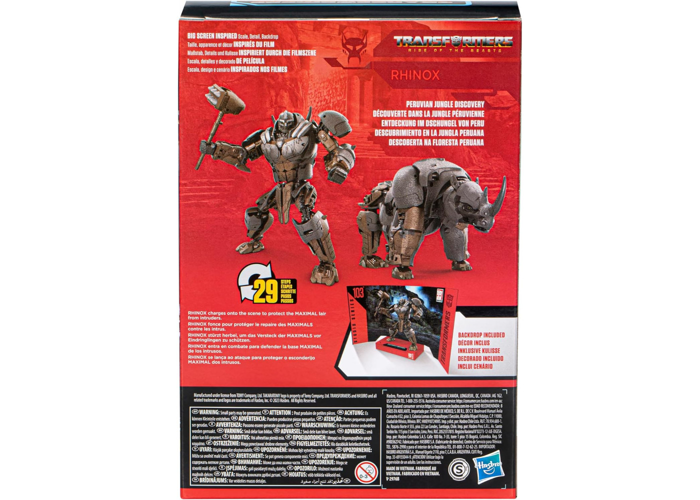 Трансформер Носоріг Studio Series 103 Час Звіроботів Transformers Rhinox Hasbro F7245