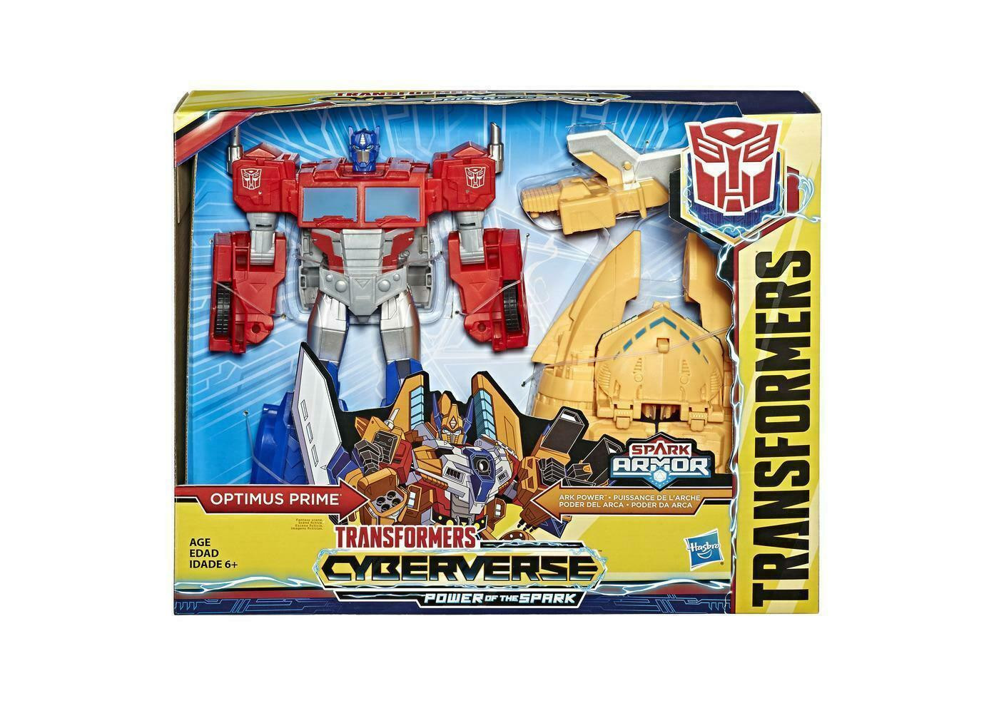 Трансформер Оптимус Прайм 28 см Искрящаяся Броня Transformers Optimus Prime Cyberverse Spark Armor Hasbro E4218