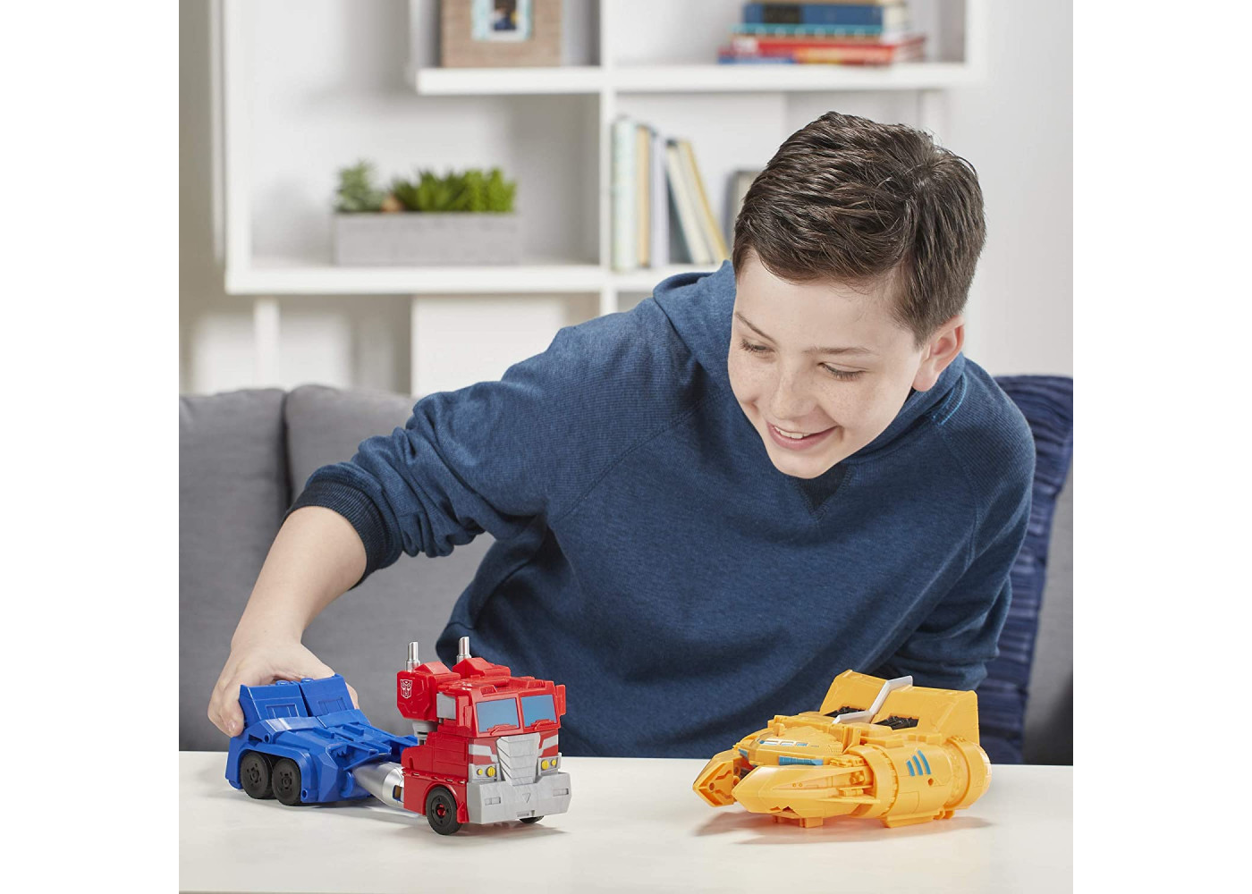 Трансформер Оптимус Прайм 28 см Искрящаяся Броня Transformers Optimus Prime Cyberverse Spark Armor Hasbro E4218