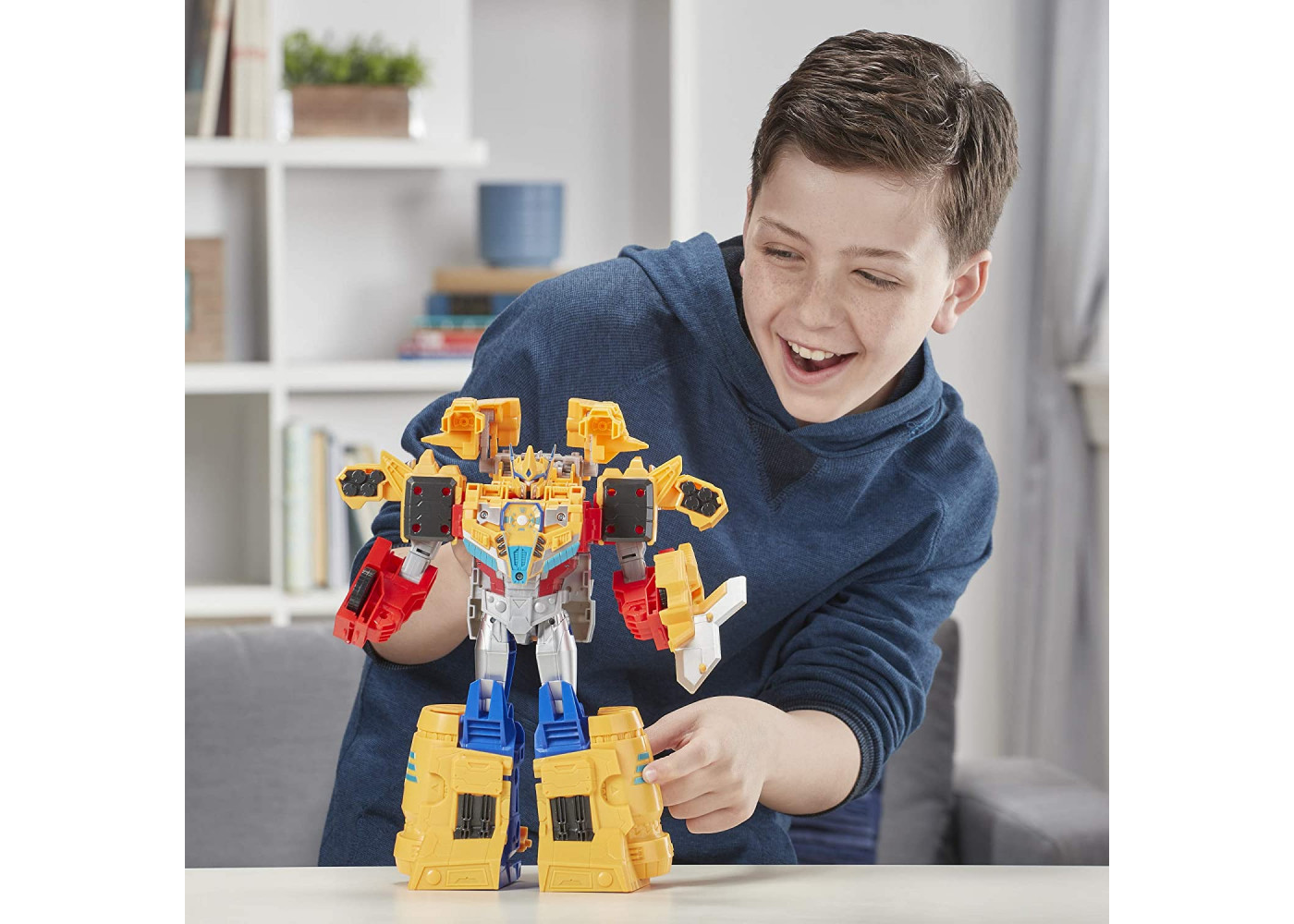 Трансформер Оптимус Прайм 28 см Искрящаяся Броня Transformers Optimus Prime Cyberverse Spark Armor Hasbro E4218