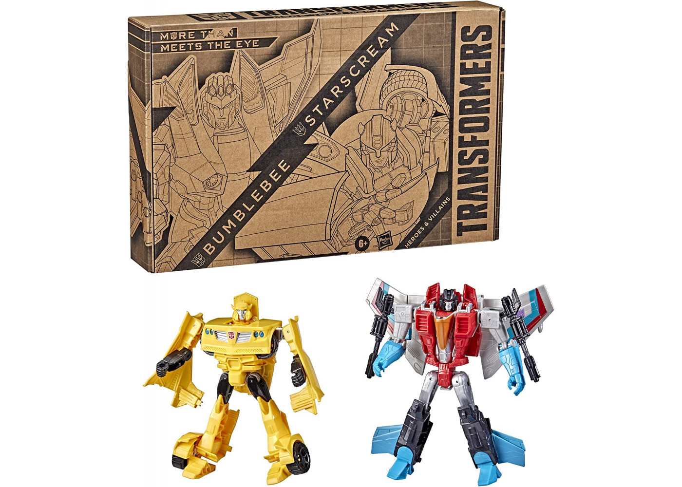 Трансформеры Бамблби и Старскрим Transformers Bumblebee and Starscream Hasbro F5443