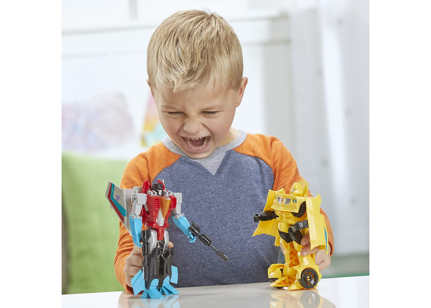 Трансформеры Бамблби и Старскрим Transformers Bumblebee and Starscream Hasbro F5443
