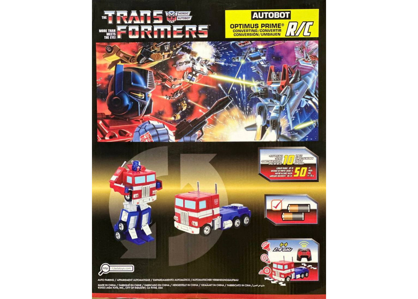 Трансформер Оптимус Прайм 34 см на Пульті Transformers Optimus Prime Converting RC Jada Toys 33521