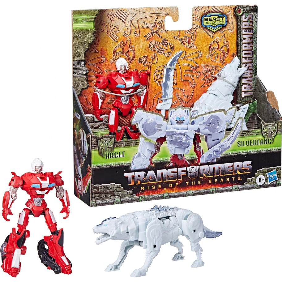 Трансформер Арсі та Сільверфанг Сходження Звіроботів Transformers Arcee & Silverfang Hasbro F4618