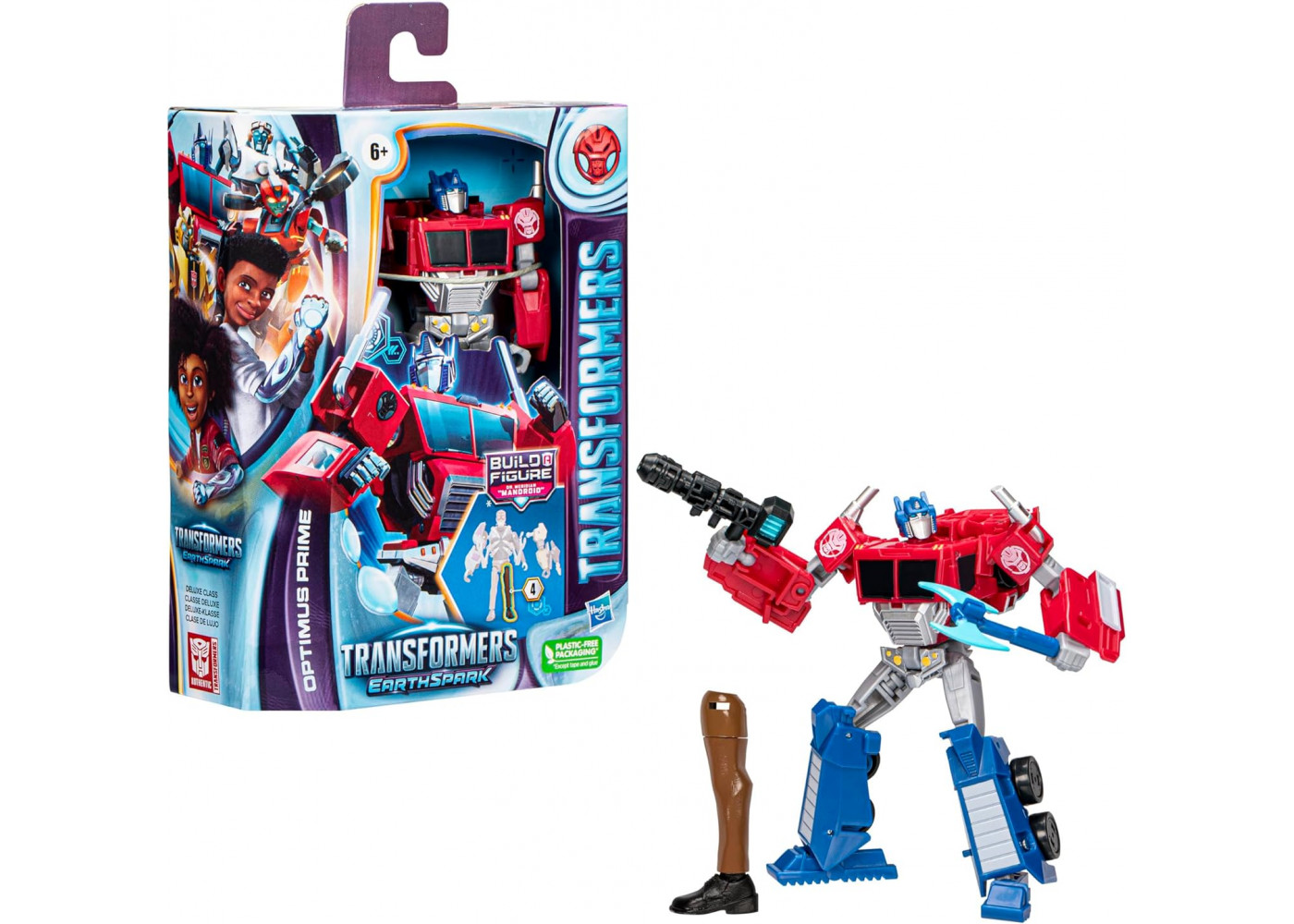 Трансформер Оптимус Прайм Transformers EarthSpark Deluxe Class Optimus Prime Hasbro F6735