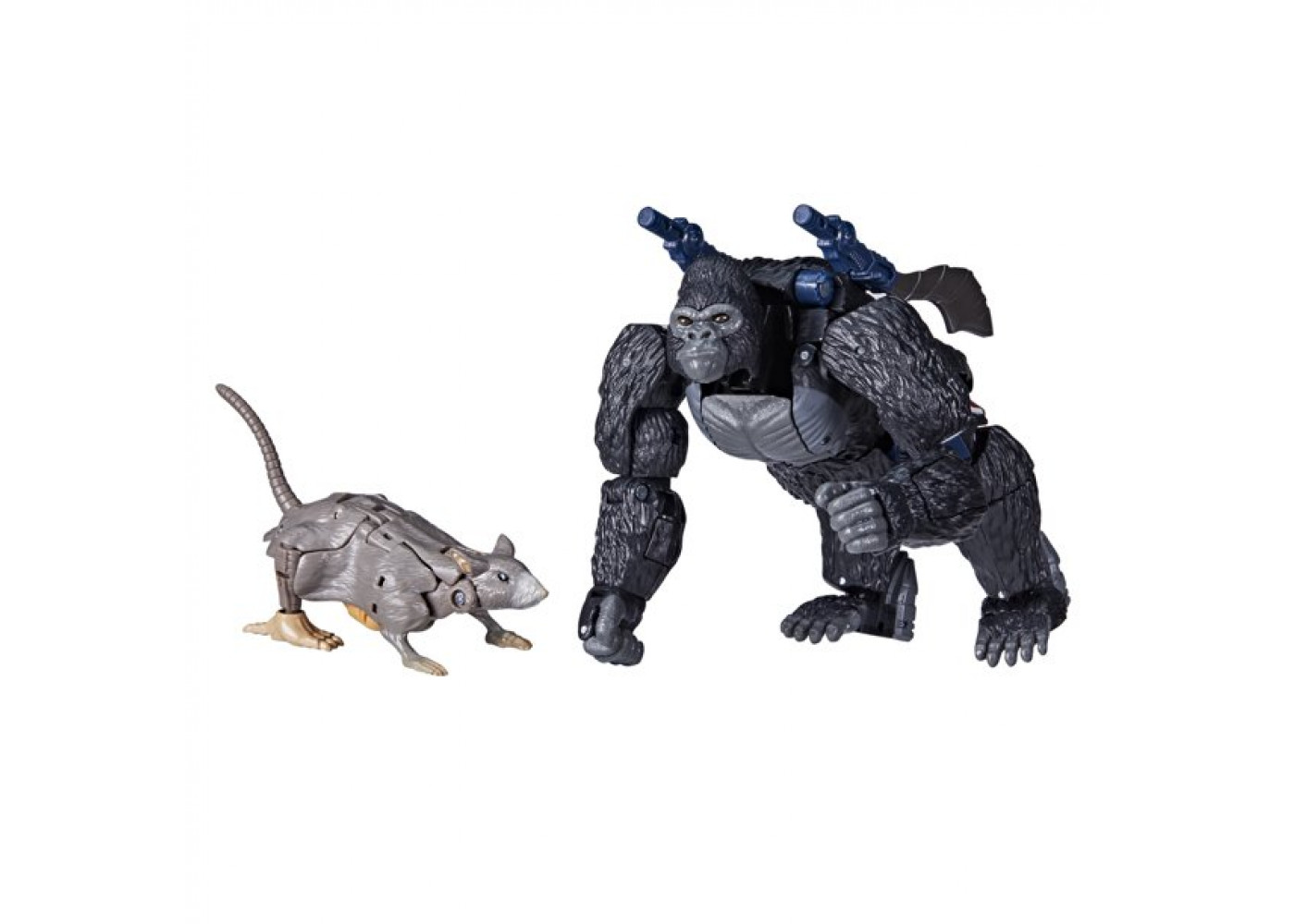 Трансформер Оптимус Праймал Конг и Крысолов Война за Кибертрон Transformers Optimus Primal and Rattrap Hasbro F0976