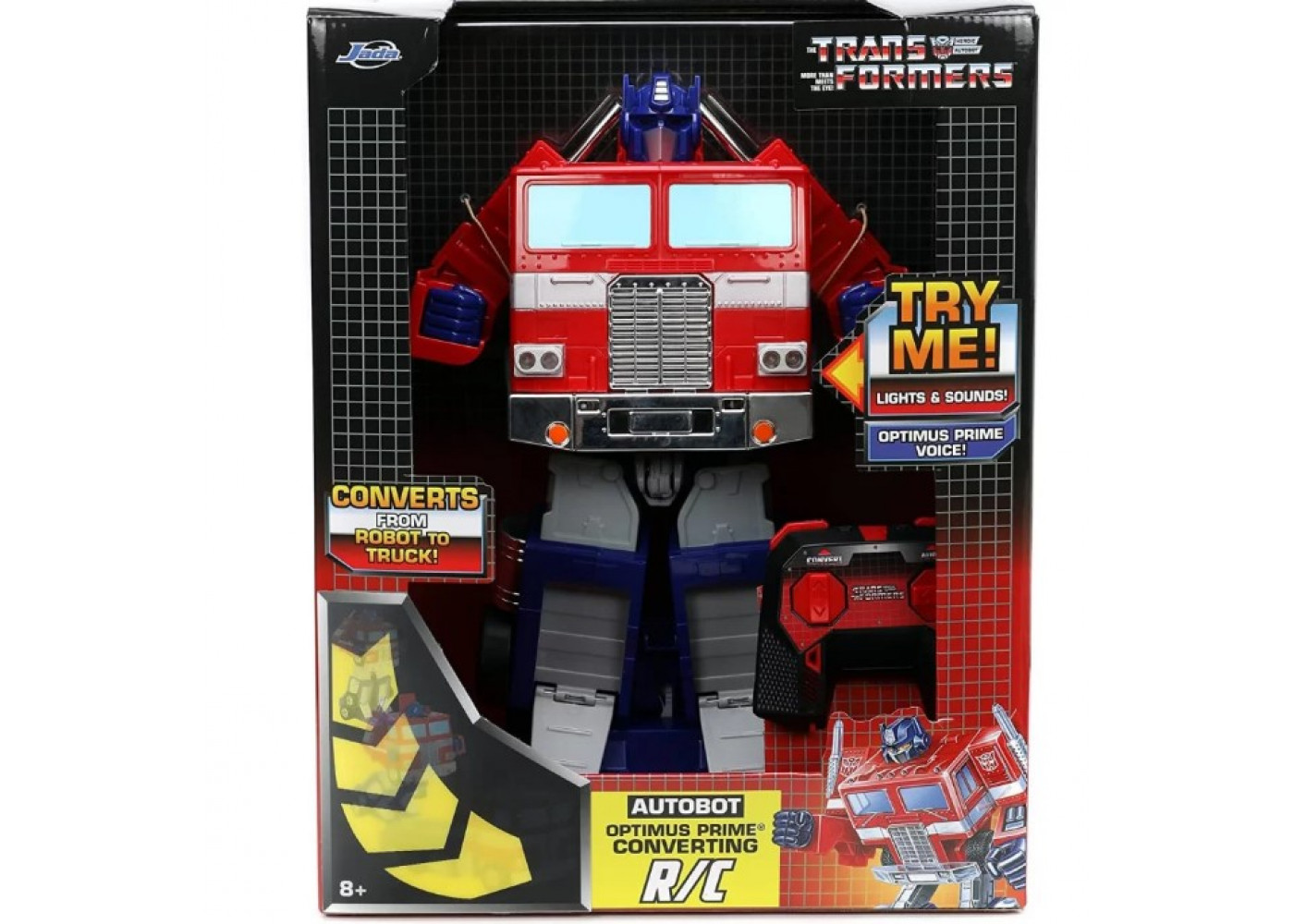 Трансформер Оптимус Прайм 34 см на Пульті (Уцінка) Transformers Optimus Prime Converting RC Jada Toys B33521B