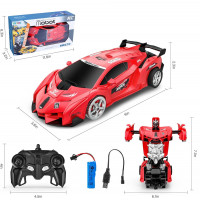 Машинка Трансформер на Пульте Управления Transformers LED Remote Control Robot Car KKONES CQ-133