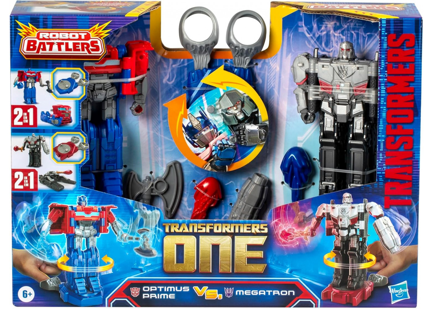 Набір Трансформерів 2 шт Оптимус Прайм та Мегатрон Transformers One Robot Battlers Optimus Prime & Megatron Hasbro F9207