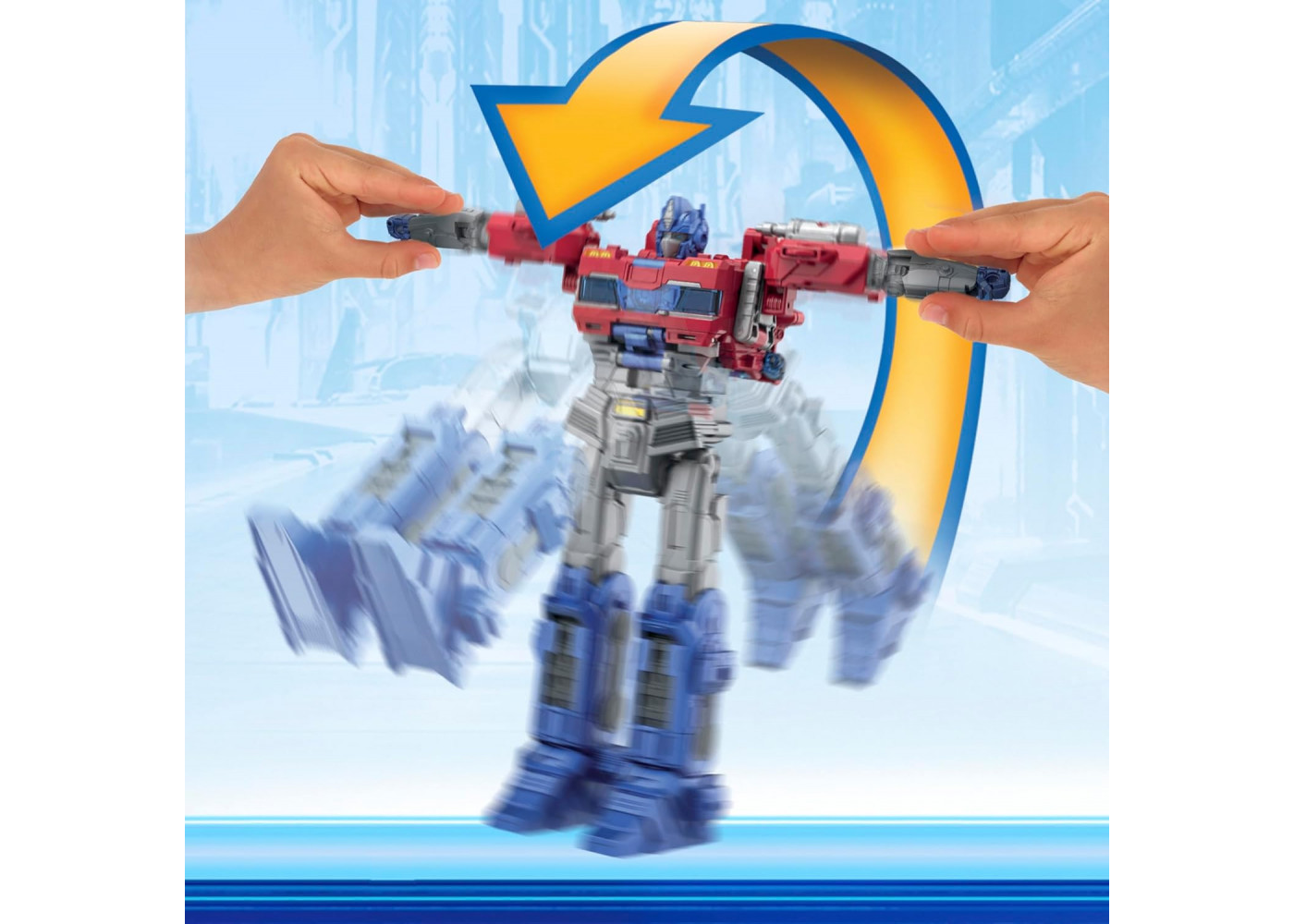 Трансформер Оптимус Прайм Переворот Потужності зі звуком та світлом Transformers Power Flip Optimus Prime Hasbro F9209