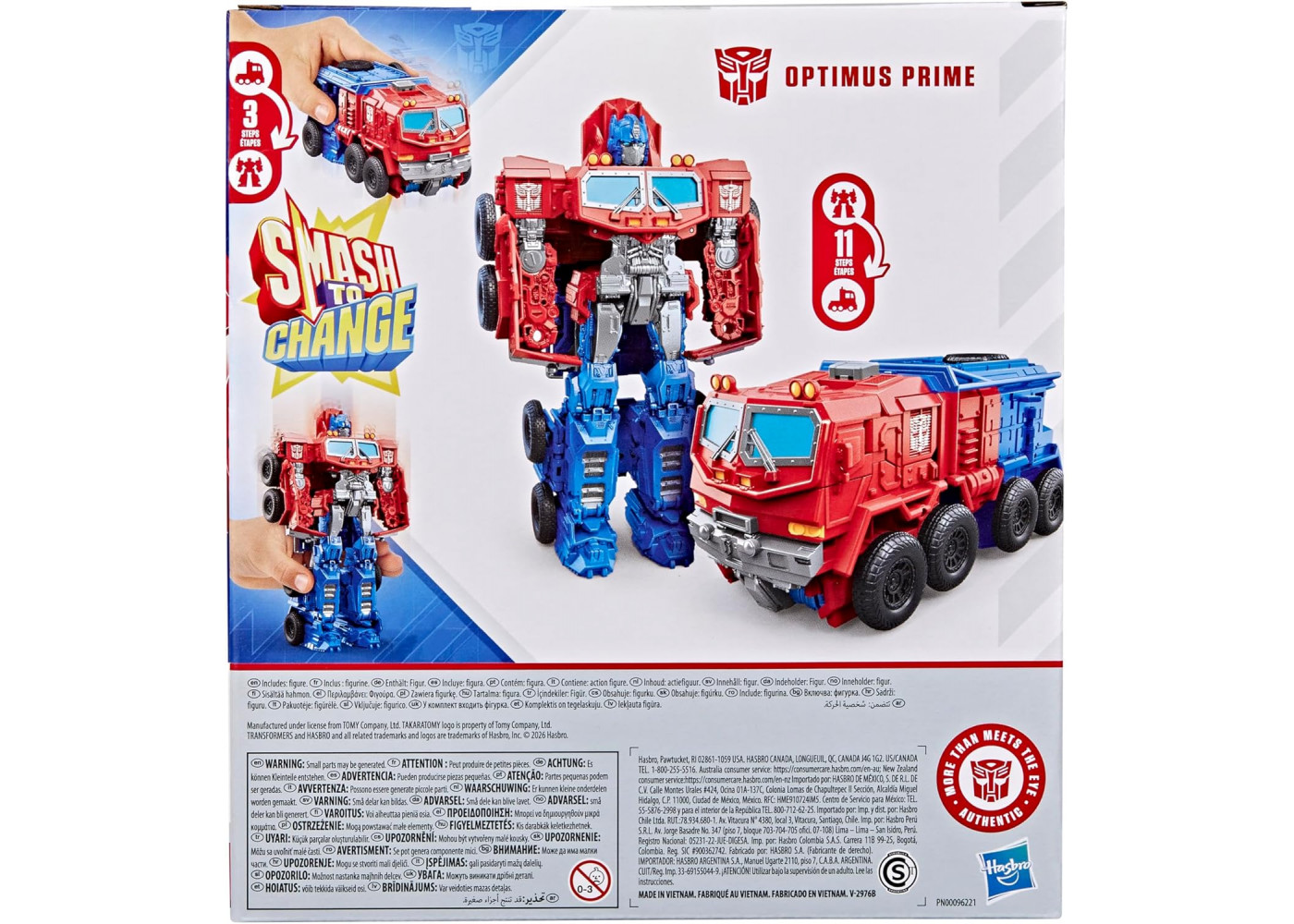 Трансформер Оптимус Прайм Transformers Smash Changers Optimus Prime Hasbro G2816