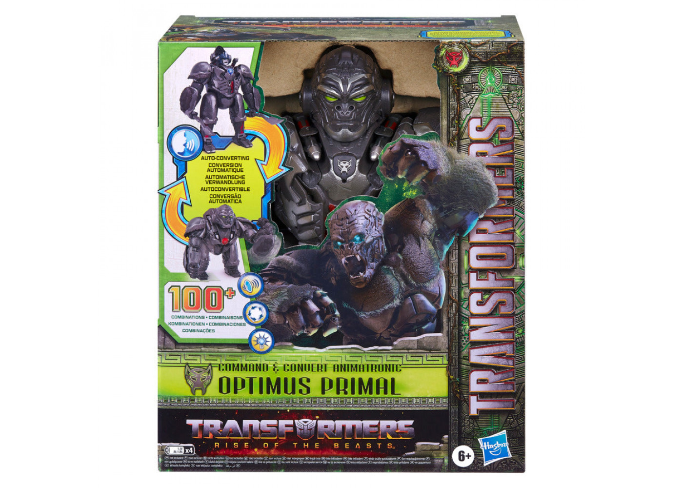 Трансформер Оптимус Прайм Інтерактивний 32 см 100+ команд Transformers Animatronic Optimus Primal Hasbro F3937