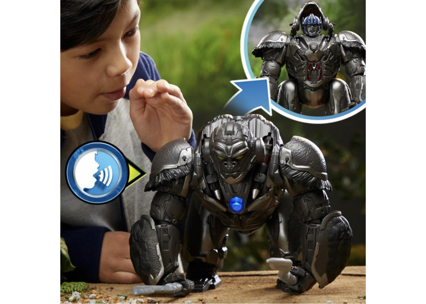 Трансформер Оптимус Прайм Інтерактивний 32 см 100+ команд Transformers Animatronic Optimus Primal Hasbro F3937