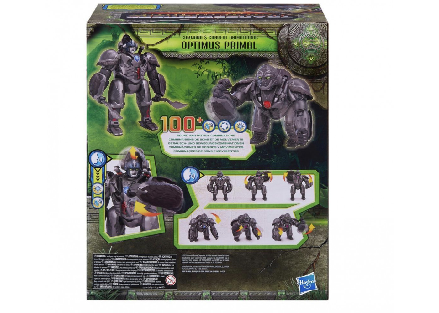 Трансформер Оптимус Прайм Інтерактивний 32 см 100+ команд Transformers Animatronic Optimus Primal Hasbro F3937