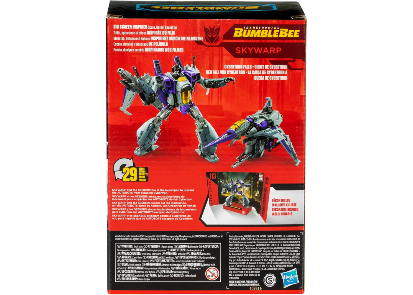 Трансформер Скайварп Transformers Studio Series 113 Voyager Bumblebee Skywarp Hasbro F8769