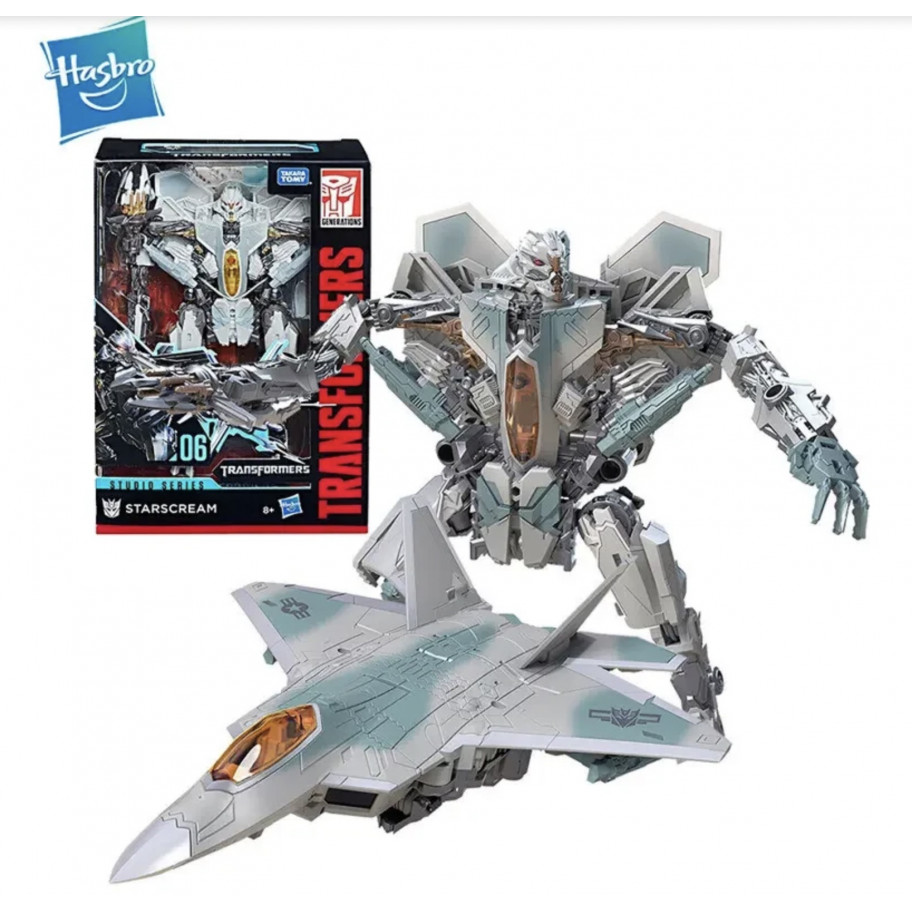 Трансформер (примята коробка) Старскрім Літак 18 см Transformers Studio Series 06 Voyager Starscream Movie 1 Hasbro BE0774