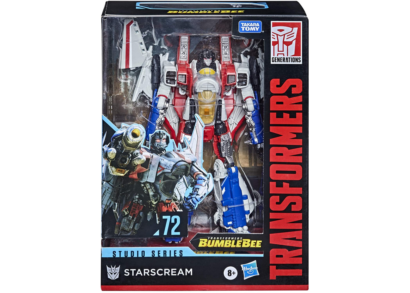 Трансформер Старскрим Серия Бамблби Studio Series 72 Transformers Voyager Class Bumblebee Starscream Hasbro F0790