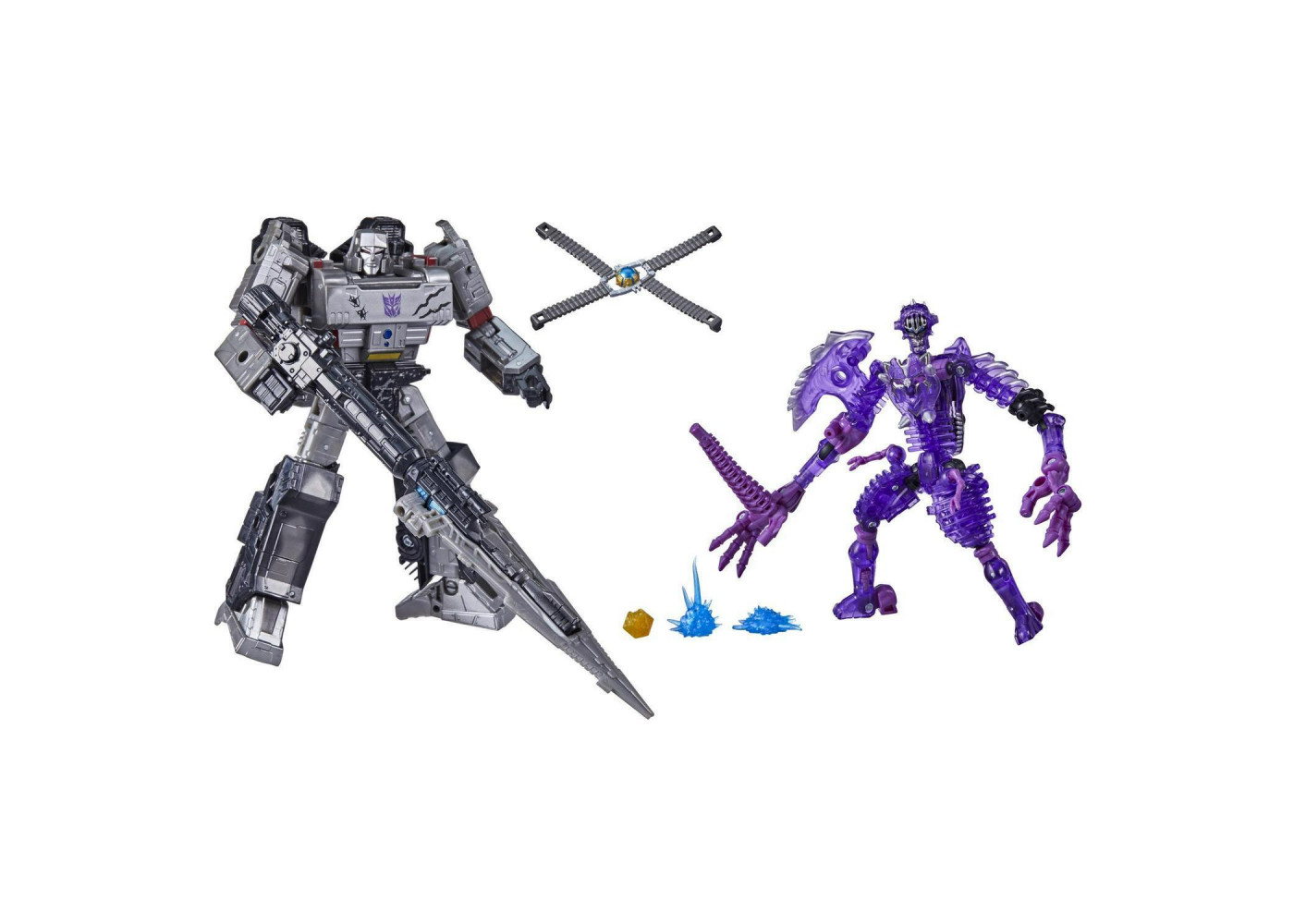 Трансформеры Мегатрон и Окаменелость Война За Кибертрон Netflix Transformers War for Cybertron Spoiler Pack Hasbro F0969
