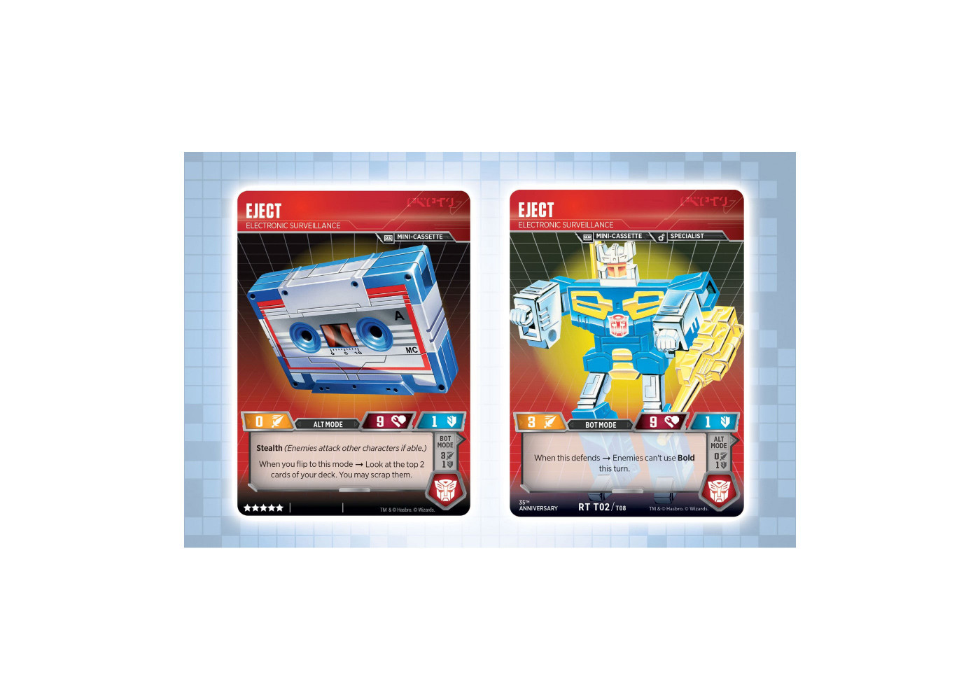 Трансформери Картоква Гра TCG Blaster VS Soundwave 35th Anniversary Hasbro C7194