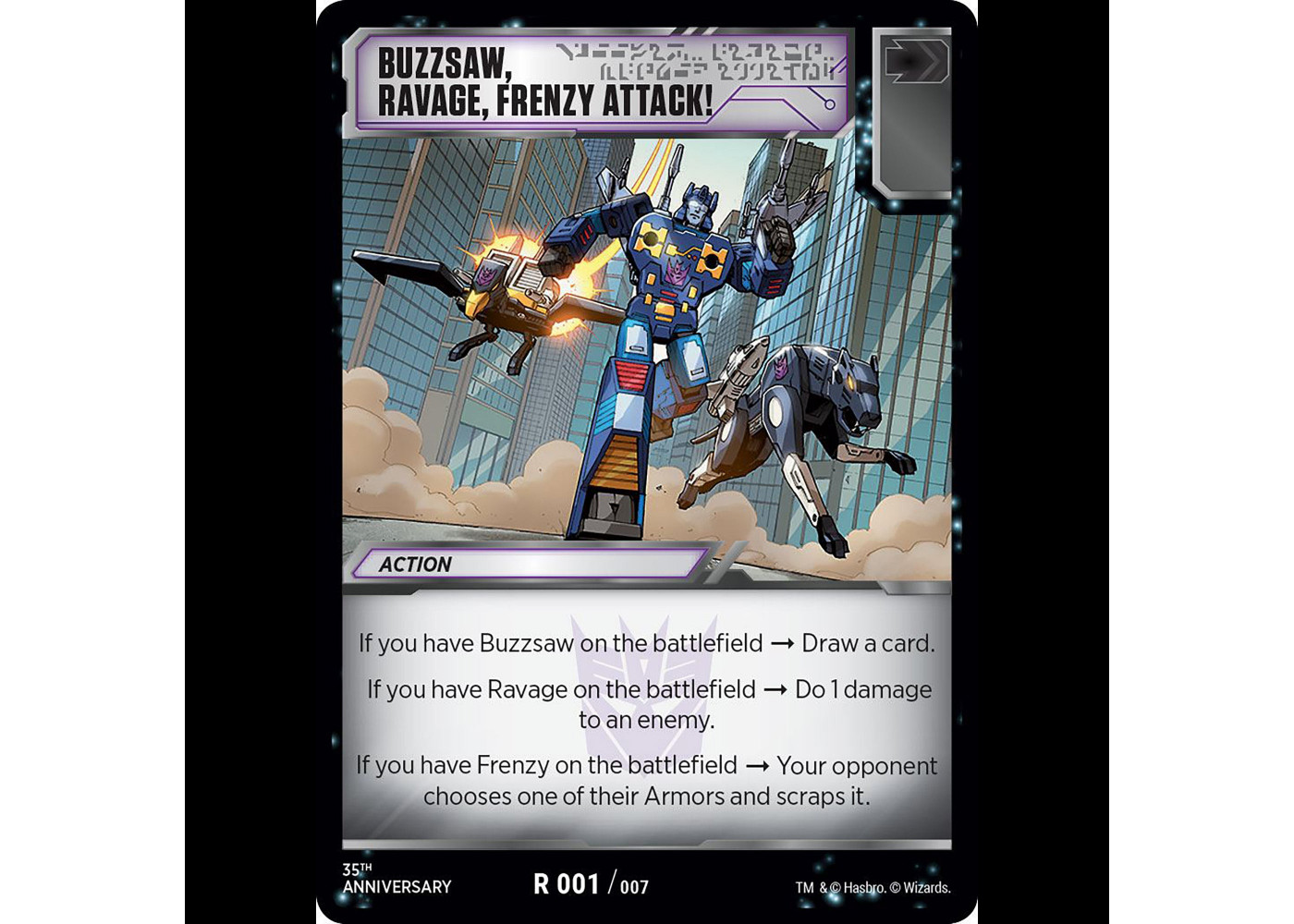 Трансформери Картоква Гра TCG Blaster VS Soundwave 35th Anniversary Hasbro C7194