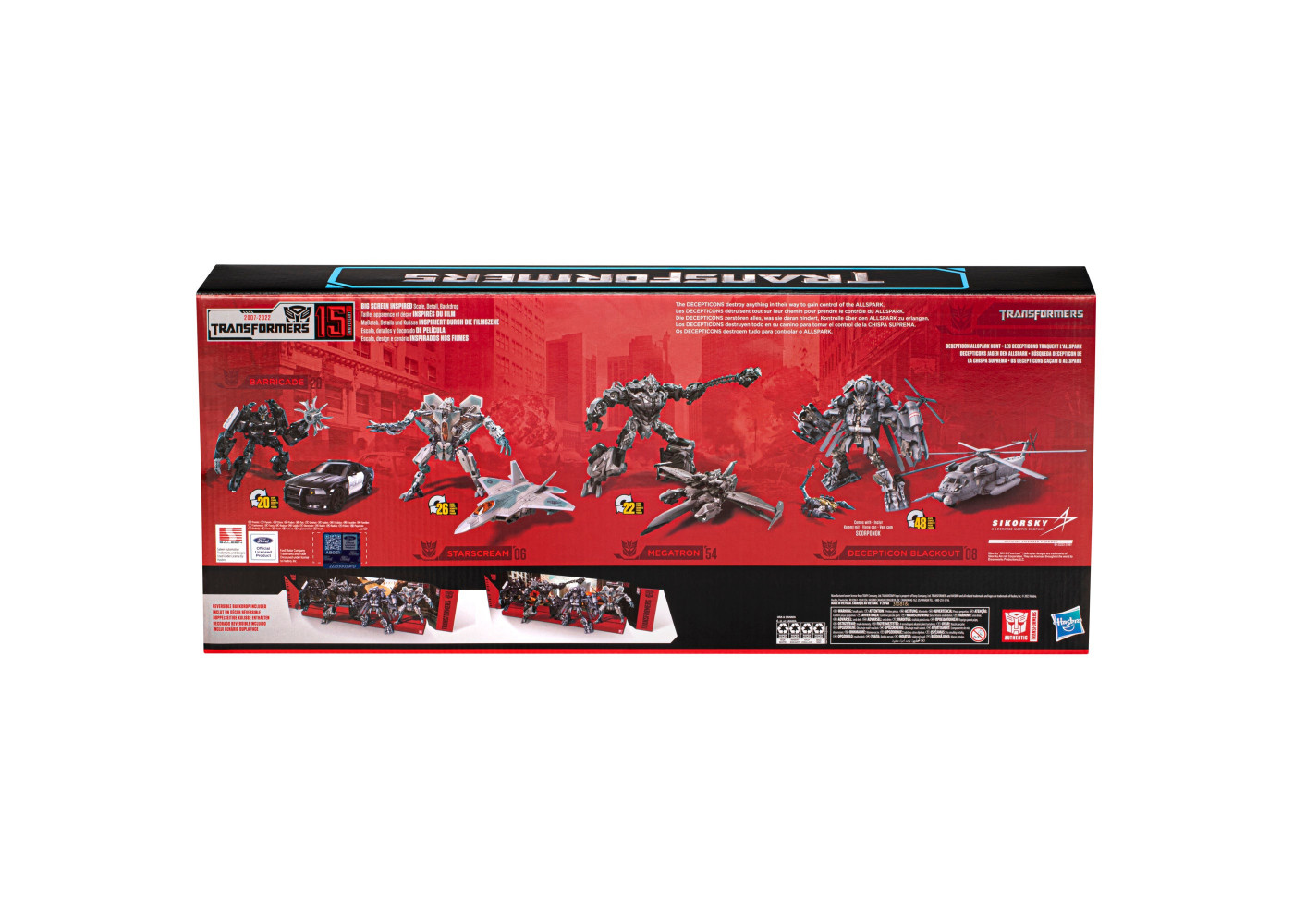 Трансформеры Набор 4 шт Transformers Studio Series Movie 15th Anniversary Hasbro F6957