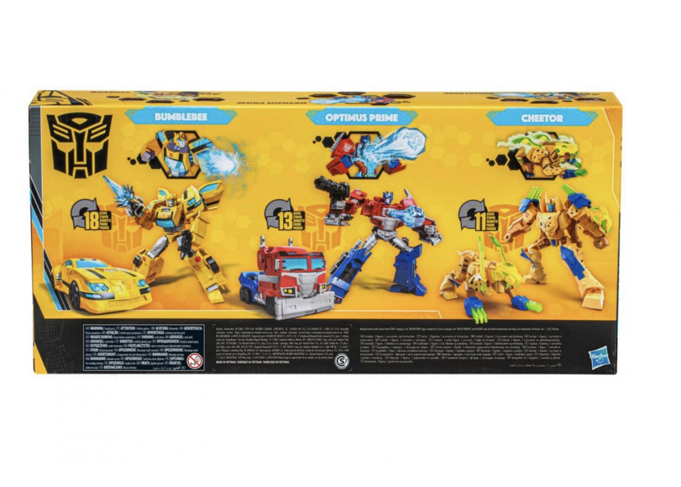 Трансформери набір 3 шт Transformers Buzzworthy Bumblebee Heroes of Cybertron Hasbro F3930