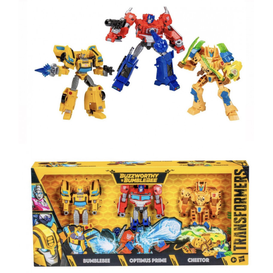 Трансформери набір 3 шт Transformers Buzzworthy Bumblebee Heroes of Cybertron Hasbro F3930